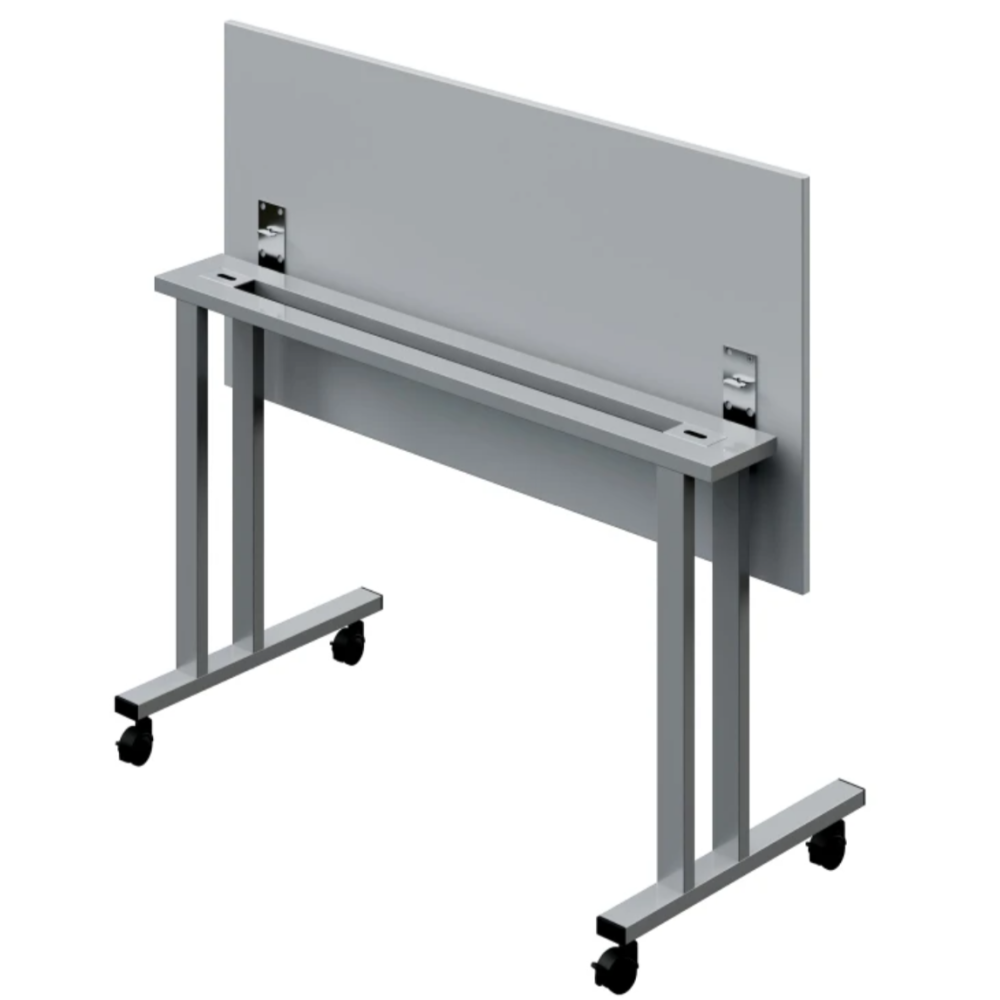 Mobile transforming table with hinged lid