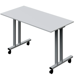 Mobile transforming table with hinged lid Mobile transforming table with hinged lid
