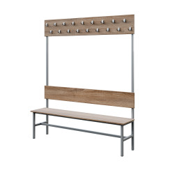 Hanger with bench made of chipboard Sanoma oak Hanger with bench made of chipboard Sanoma oak