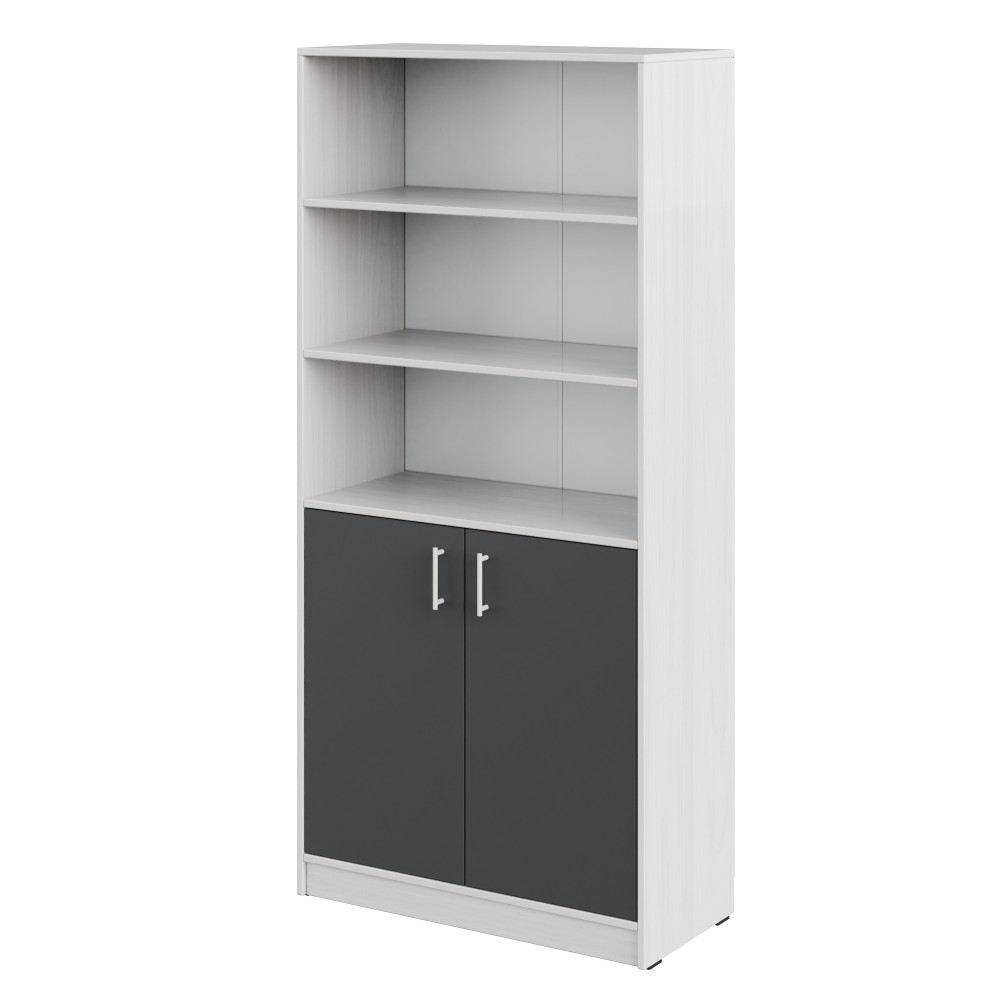 Shelving unit with 3 shelves and cabinet h1710 Shelving unit with 3 shelves and cabinet h1710