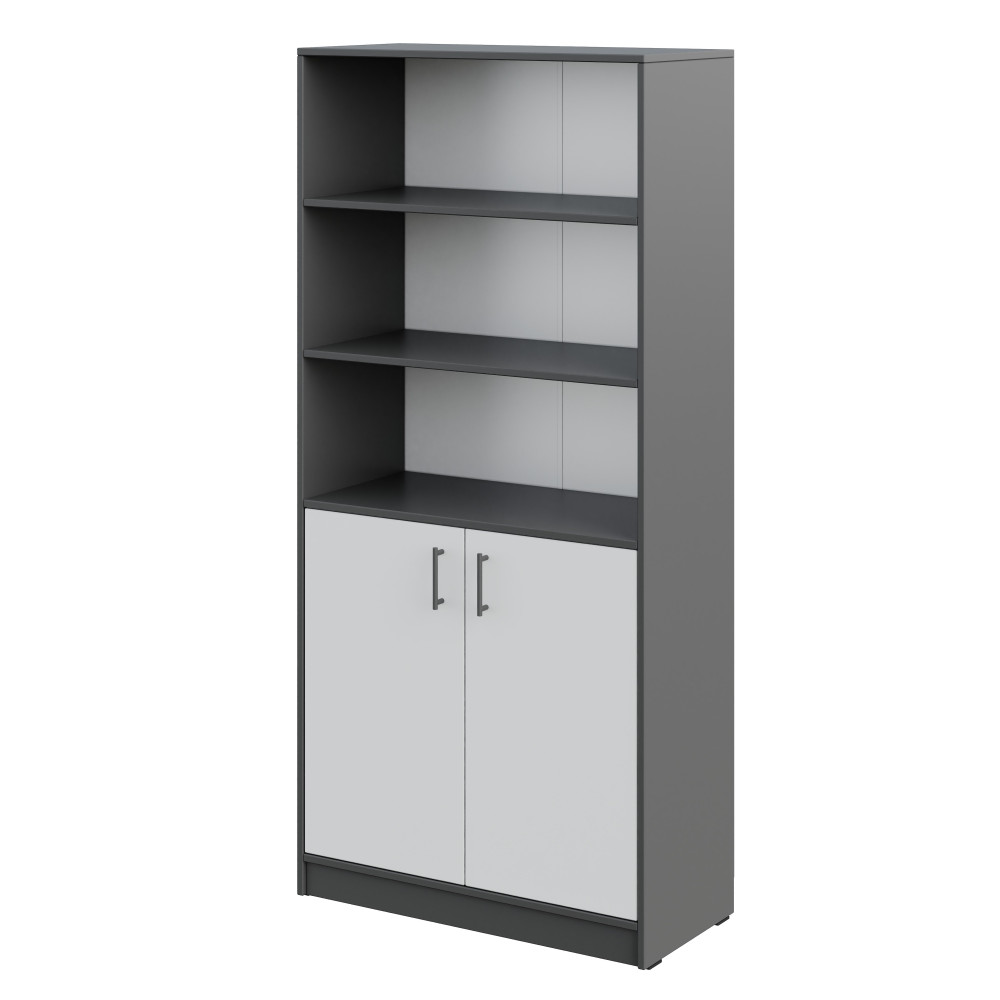 Shelving unit with 3 shelves and cabinet h1710 Shelving unit with 3 shelves and cabinet h1710