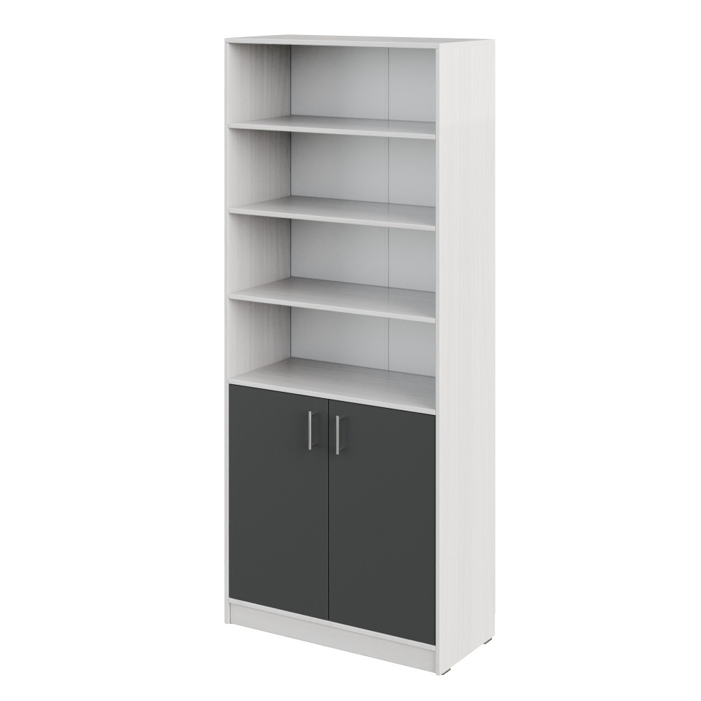 Rack with 4 shelves and a cabinet Rack with 4 shelves and a cabinet