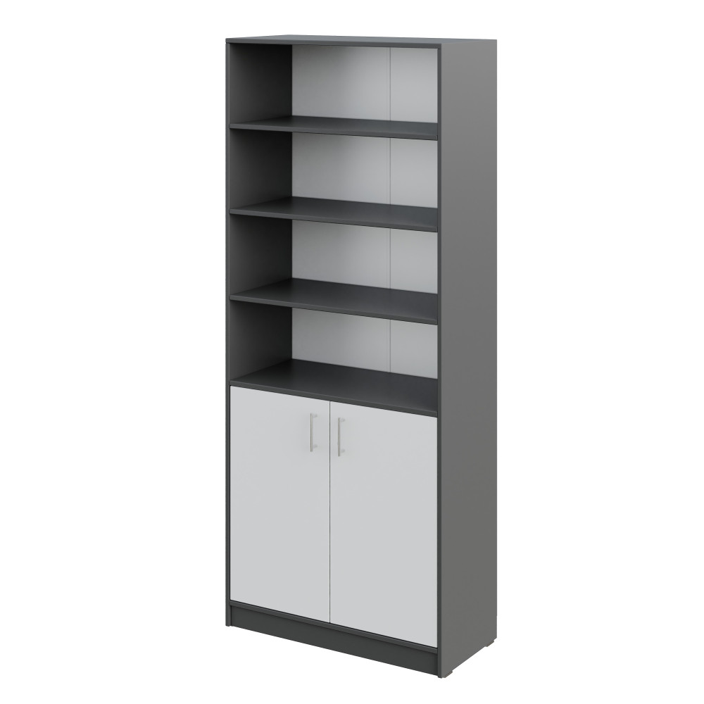 Rack with 4 shelves and a cabinet Rack with 4 shelves and a cabinet
