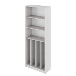 Open cabinet with four shelves for weapons Open cabinet with four shelves for weapons