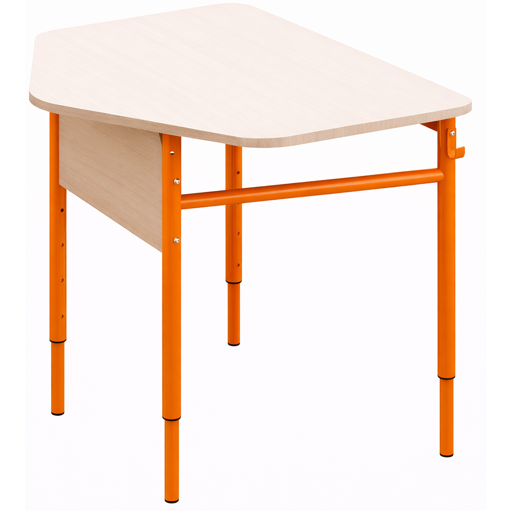 Стіл учнівський одномісний п'ятикутний 3-6, 4-6, 4-7 МДФ+HPL Стіл учнівський одномісний п'ятикутний 3-6, 4-6, 4-7 МДФ+HPL
