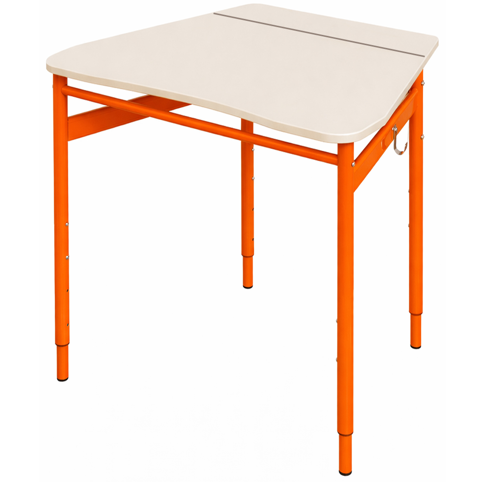 Single trapezoidal student table with adjustable tabletop angle 3-6, 4-6, 4-7 MDF+HPL