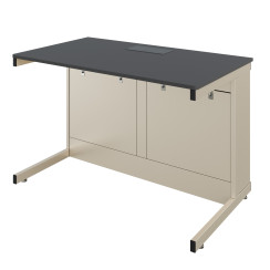 Double Laboratory Table Pro with Sockets MDF+HPL Double Laboratory Table Pro with Sockets MDF+HPL