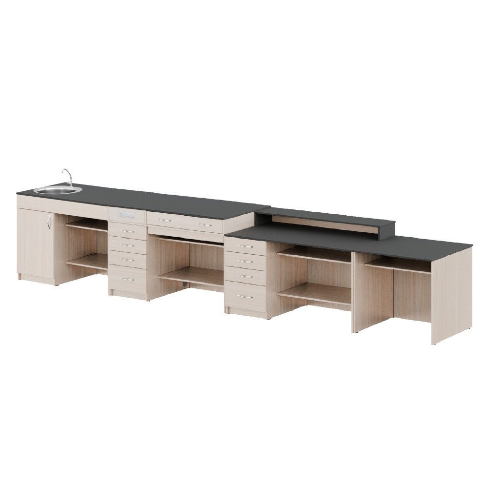 Demonstration table with SINK Classic MDF+HPL