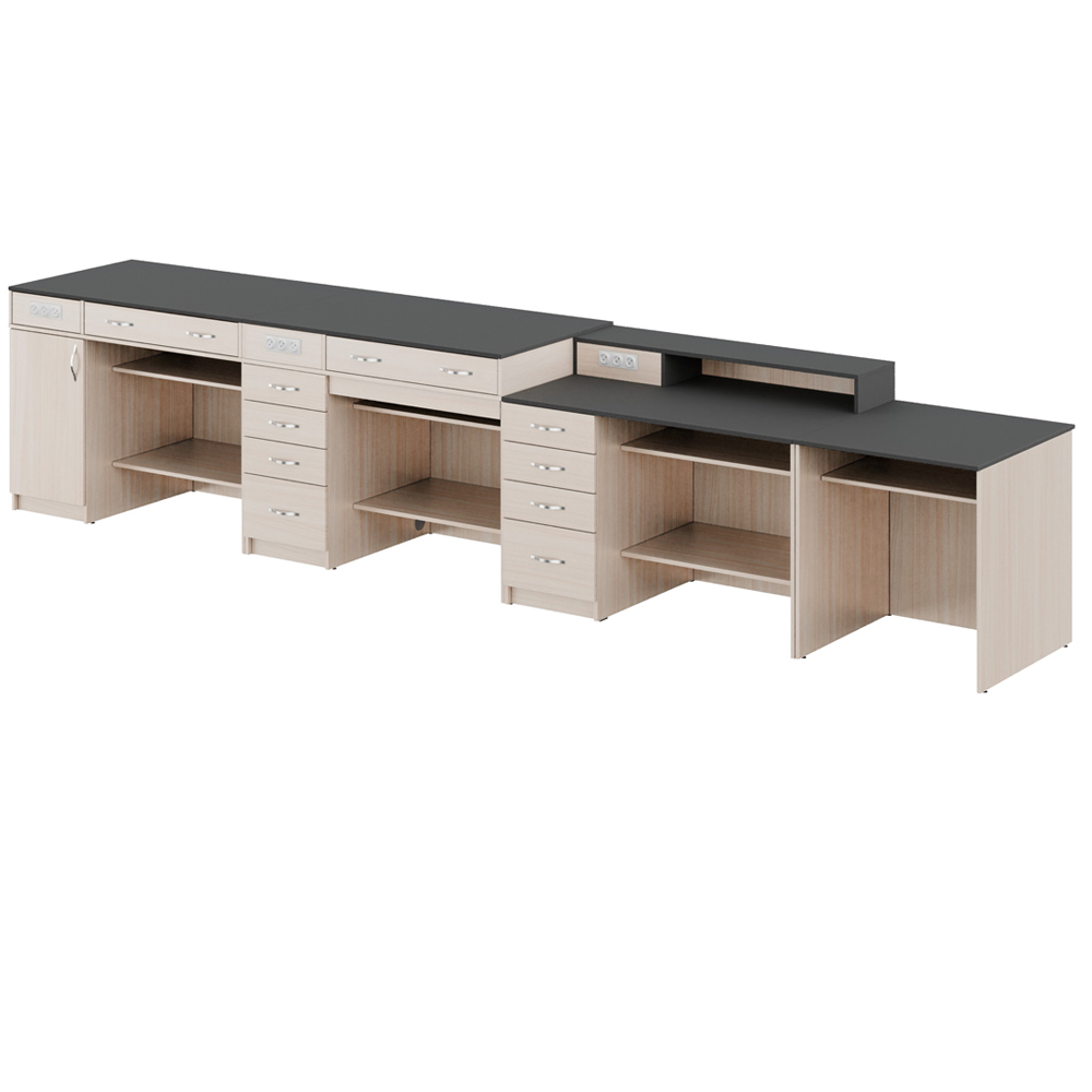 Demonstration table for preparing experiments with Classic MDF+HPL SOCKETS