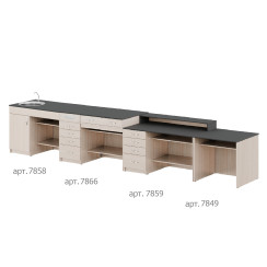 Modular Demonstration Table with Sink and Power Outlets Classic Modular Demonstration Table with Sink and Power Outlets Classic