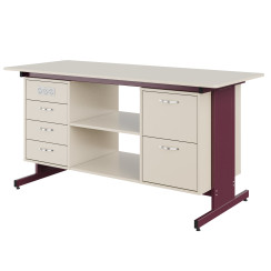 Стіл демонстраційний двотумбовий Pro з розетками