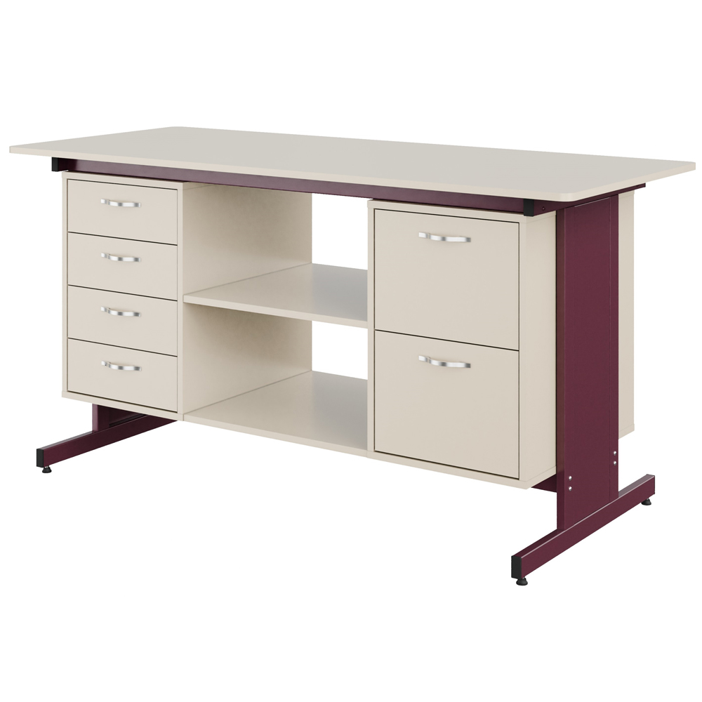 Стіл демонстраційний двотумбовий Pro МДФ+HPL