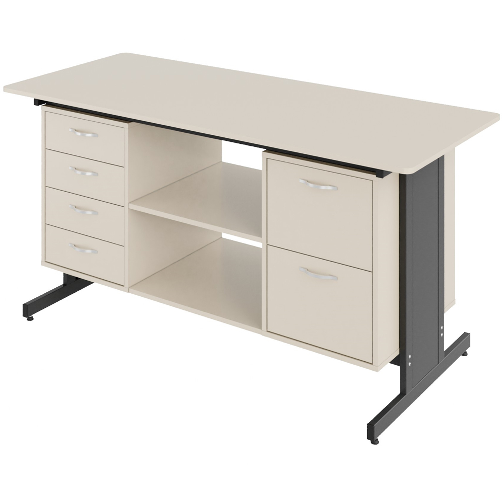 Стіл демонстраційний двотумбовий Pro МДФ+HPL