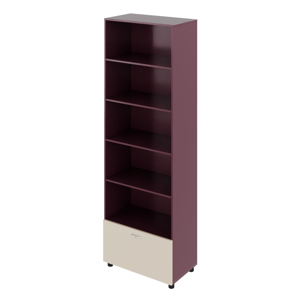 Wardrobe with shelves and drawer Color