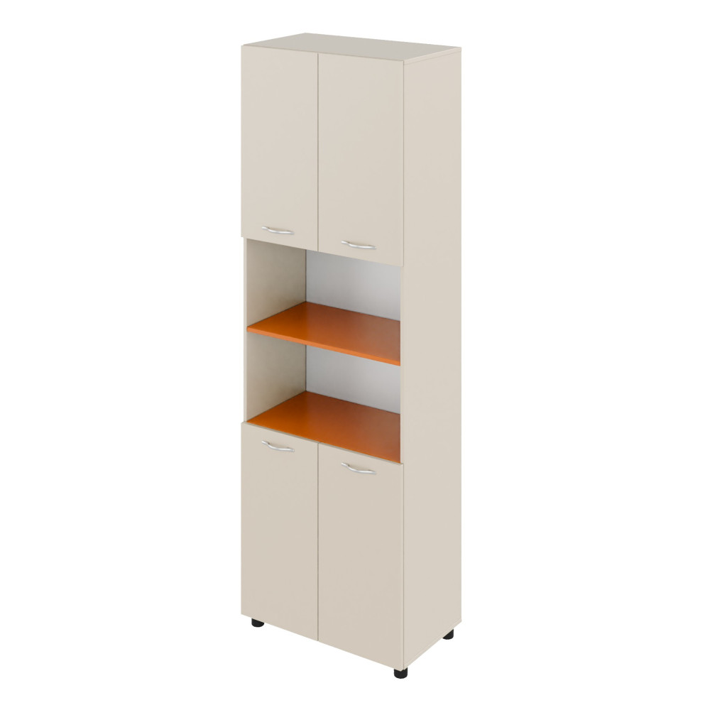 Four-Door Cabinet with Two Open Niches Standard – a spacious and versatile storage solution