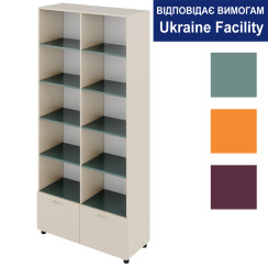 Cabinet with Open Shelves and Two Drawers Standard Cabinet with Open Shelves and Two Drawers Standard