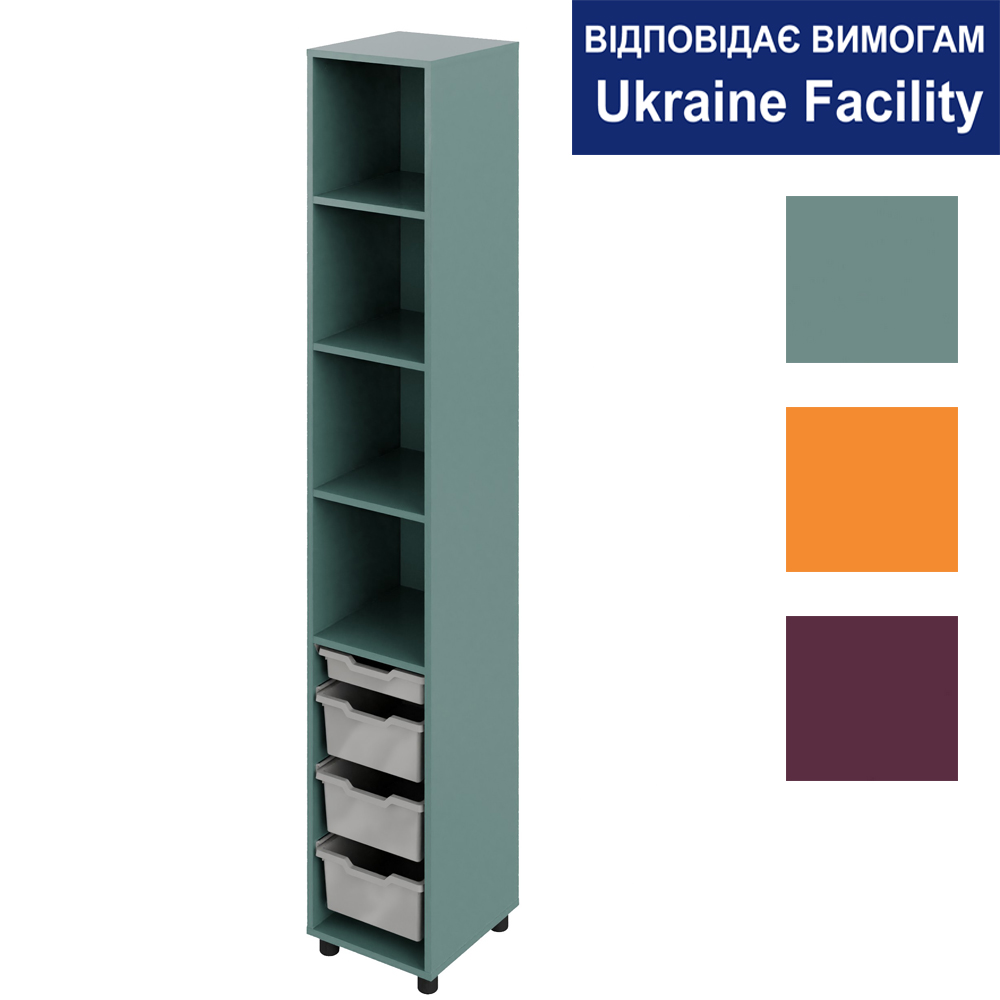 Pen Case with Open Shelves and Plastic Trays Color Pen Case with Open Shelves and Plastic Trays Color