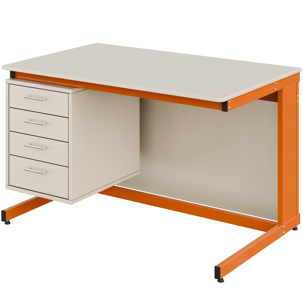 Стіл вчителя з тумбою Pro ЛДСП 1200