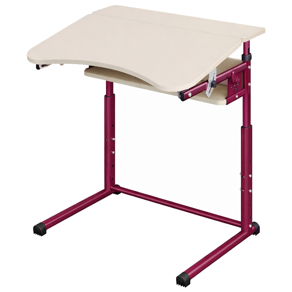 Single student desk on a flat oval with adjustable tabletop angle 3-6, 4-6, 4-7 chipboard Single student desk on a flat oval with adjustable tabletop angle 3-6, 4-6, 4-7 chipboard