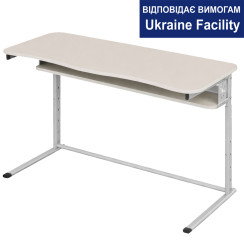 Стіл учнівський двомісний 1200 на плоскоовальній трубі, 3-6, 4-6, 4-7 ЛДСП