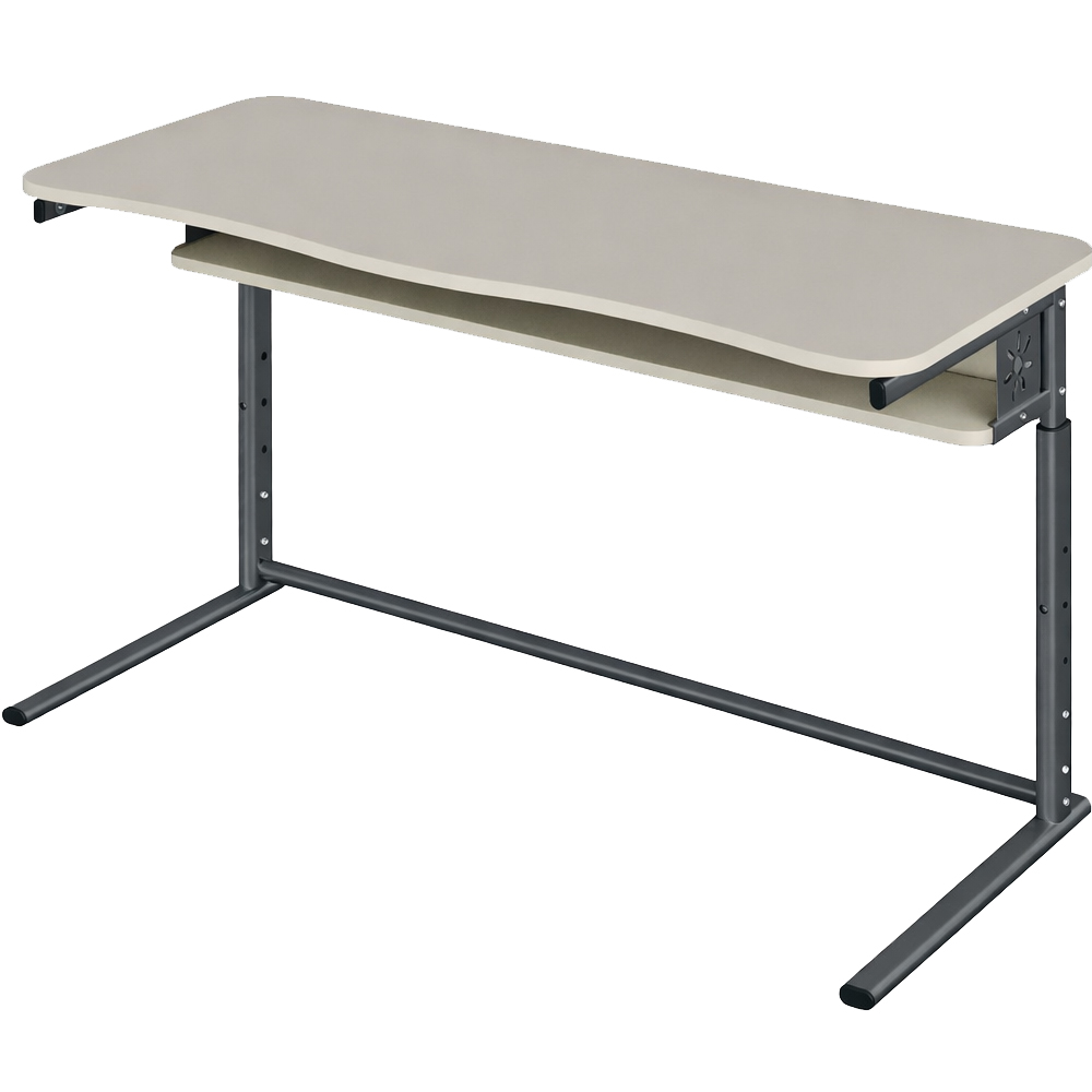 Стіл учнівський двомісний 1200 на плоскоовальній трубі, 3-6, 4-6, 4-7 ЛДСП