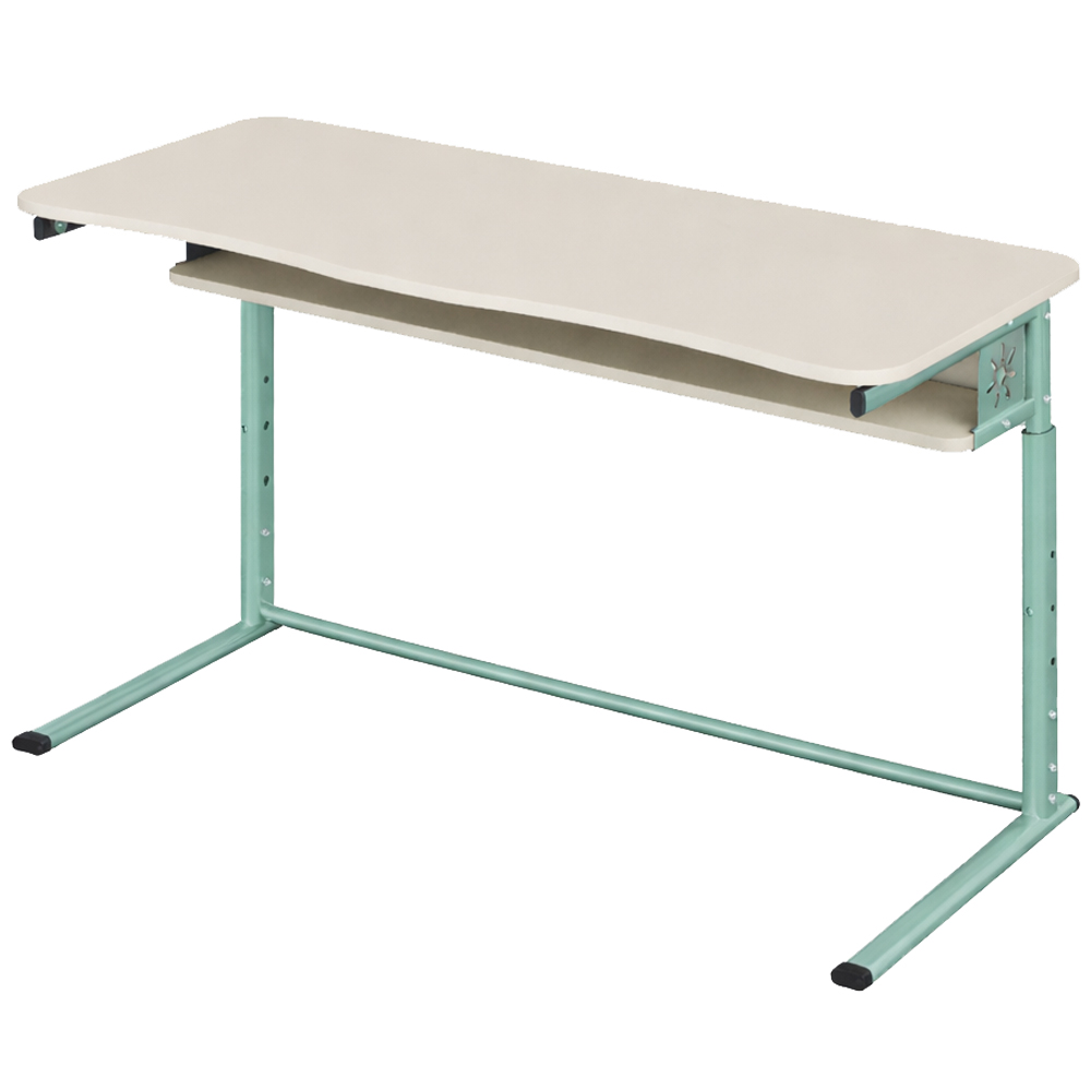 Стіл учнівський двомісний 1200 на плоскоовальній трубі, 3-6, 4-6, 4-7 ЛДСП