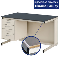 Стіл вчителя з тумбою Pro МДФ+HPL