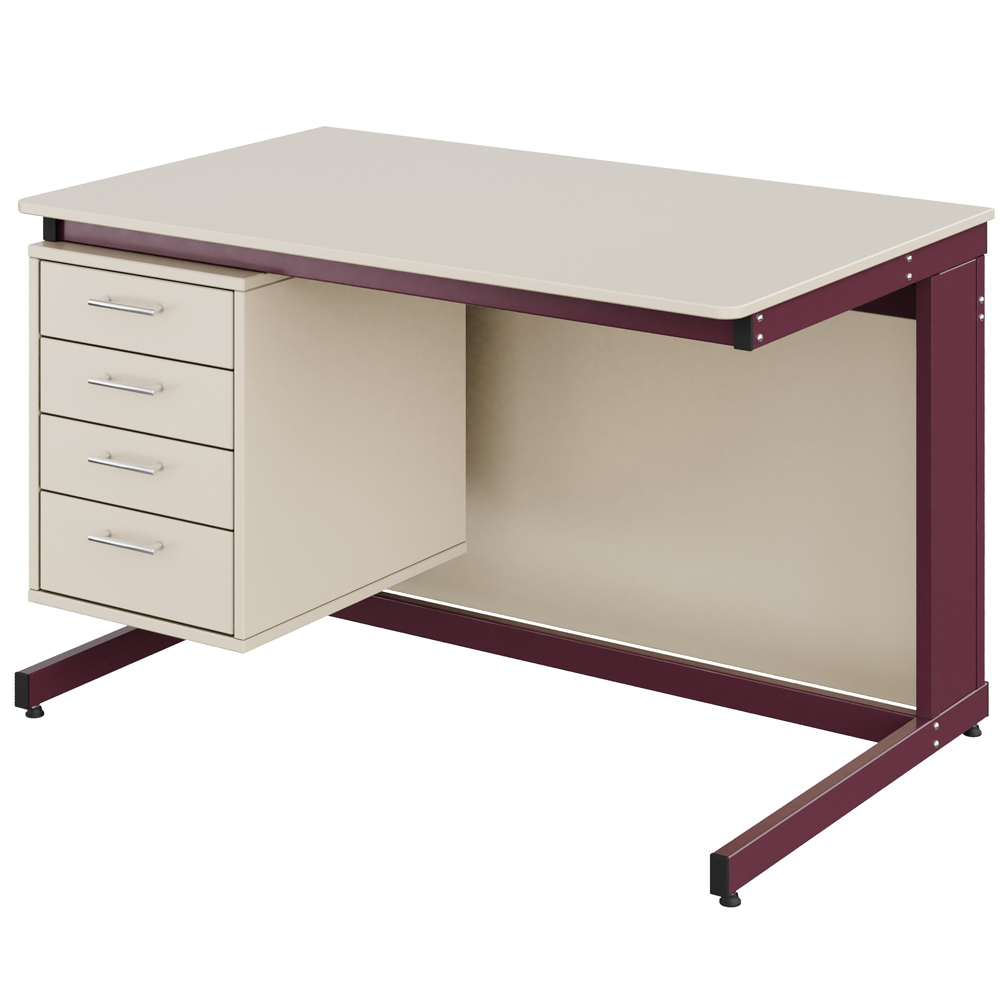 Стіл вчителя з тумбою Pro МДФ+HPL