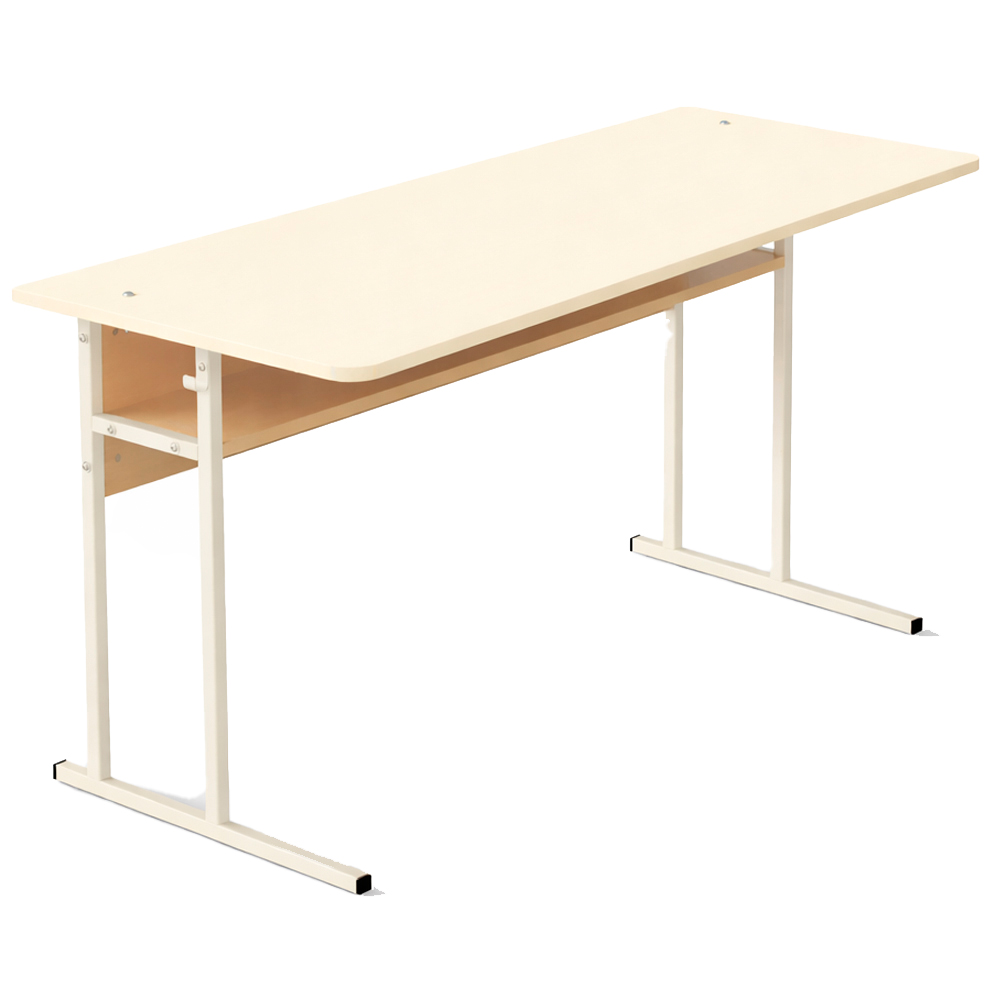 Double student desk with shelf US 21 No. 6 chipboard Double student desk with shelf US 21 No. 6 chipboard