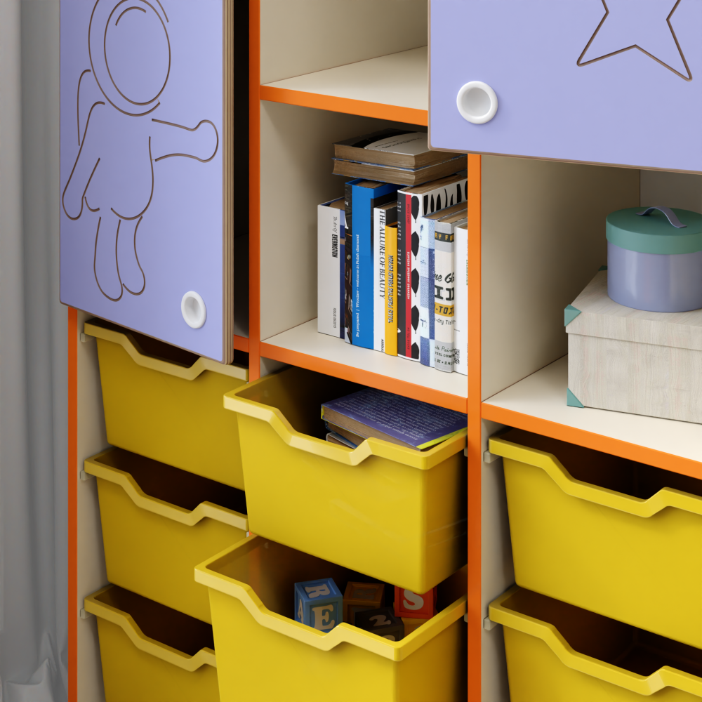 Sea Wave Toy and Education Book Cabinet