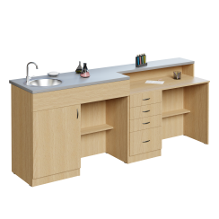 Стіл демонстраційний для кабінету хімії Бук