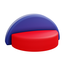 Детский диван "Долька" Красный 