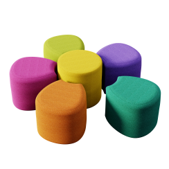 Set of children's poufs "Flower" Cloth