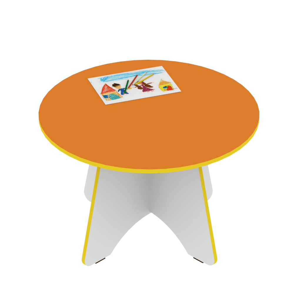 Круглий дитячий столик Апельсин, 400 мм