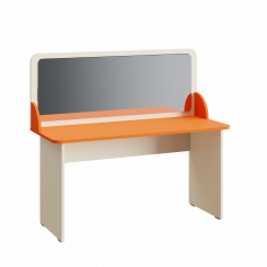Стол логопедический с зеркалом Апельсин / Ваниль