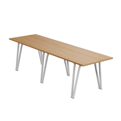 Лавка на металевому каркасі обідня; Бук, Сірий Лавка на металевому каркасі обідня; Бук, Сірий