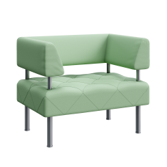 Крісло "Ромб" з підлокітниками М’ятний Крісло "Ромб" з підлокітниками М’ятний