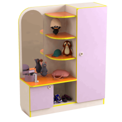 Игровая стенка "Уголок наряжания" Лаванда / Апельсин Игровая стенка "Уголок наряжания" Лаванда / Апельсин