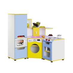 "Adele" Play Kitchen Lavender / Blue / Yellow "Adele" Play Kitchen Lavender / Blue / Yellow