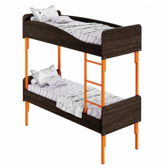 Кровать детская двухъярусная Венге Магия, Оранжевый