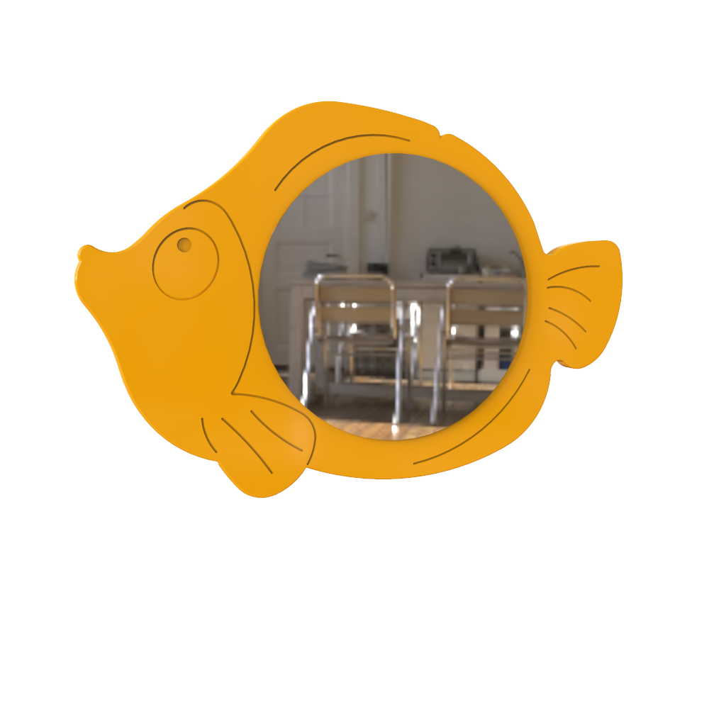 Зеркало МДФ "Морская волна" Рыбка