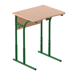 Стол ученика одноместный с регулировкой высоты Бук, Зелёный