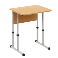 Стол ученический одноместный с регулировкой высоты Бук, Серый Стол ученический одноместный с регулировкой высоты Бук, Серый