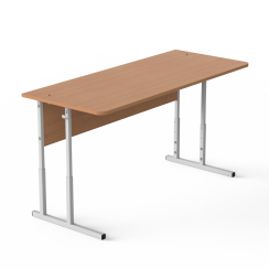 Стіл аудиторний двомісний з регулюванням висоти Бук, Сірий Стіл аудиторний двомісний з регулюванням висоти Бук, Сірий