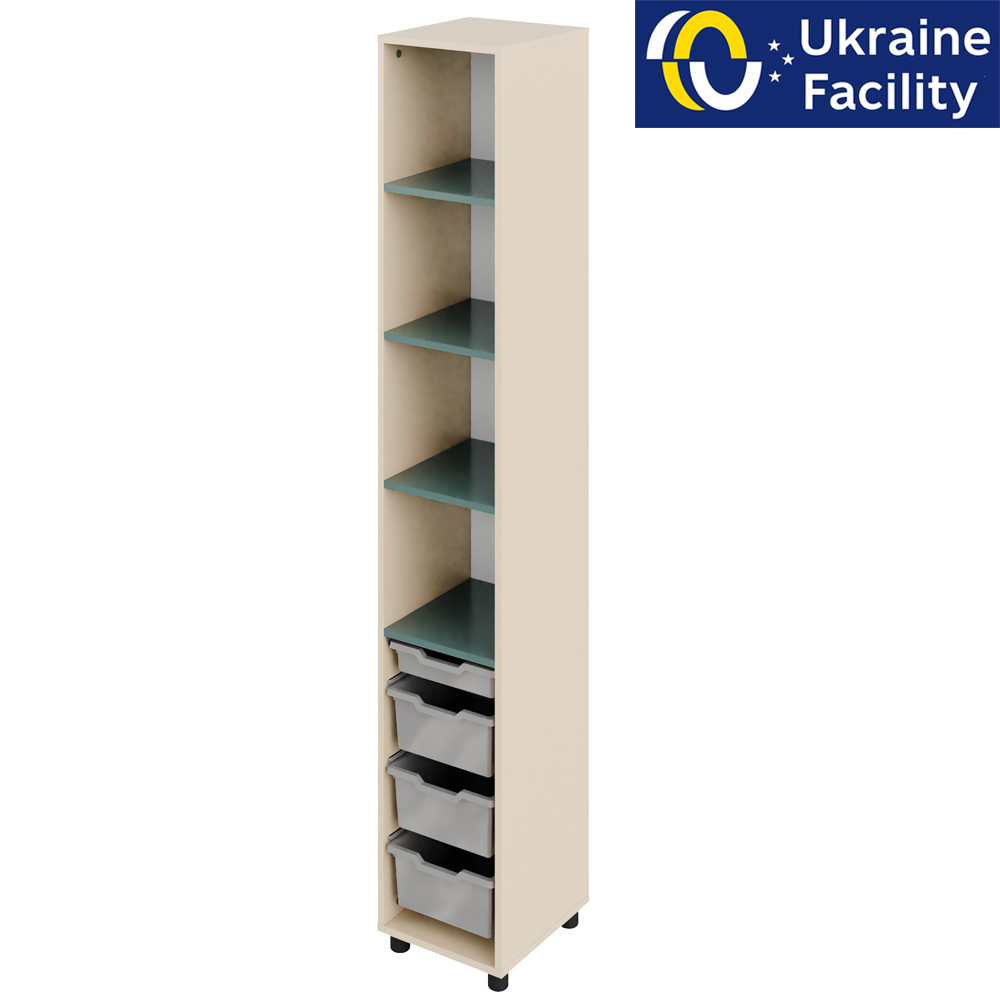 Пенал з відкритими полицями та лотками Standard Пенал з відкритими полицями та лотками Standard