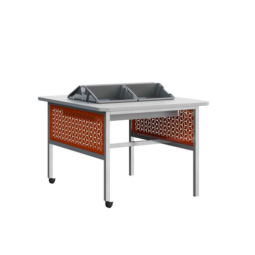 Robotics Table with 2D/3D Component Trays