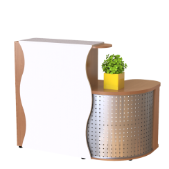 Ресепшн "Декор" Бук / Білий Лівий