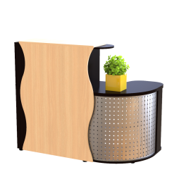 Ресепшн "Декор" Венге / дуб молочный Левый