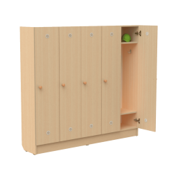 Children's wardrobe for locker room Milk oak