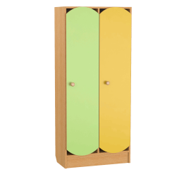 Children's sectional wardrobe for locker room Lime / Orange / Yellow Children's sectional wardrobe for locker room Lime / Orange / Yellow
